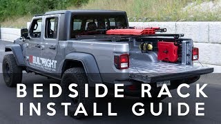 2020 Jeep Gladiator  Bedside Rack Install Guide [upl. by Auhso]