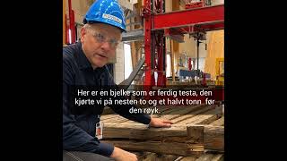 SINTEF tester ombruksbjelker [upl. by Dett]