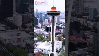 Seattle Space Needle  USA Best Attractions [upl. by Enirtak]