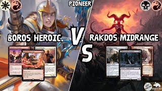 Boros Heroic VS Rakdos Midrange MTG Pioneer [upl. by Rufena]