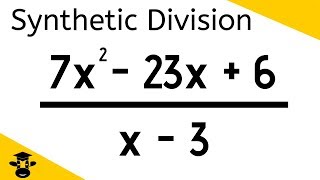 Divide two polynomials using synthetic division [upl. by Farly832]