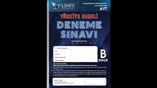 LİMİT YAYINLARI TÜRKİYE GENELİ AYT2 DENEMESİ GEOMETRİ ÇÖZÜMLERİ 8910 OCAK [upl. by Bobseine]