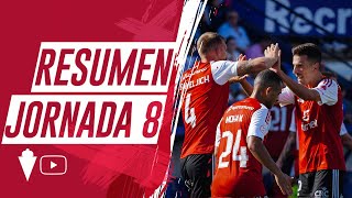 RESUMEN  Recreativo de Huelva 01 Real Murcia Jornada 8 [upl. by Cornia]