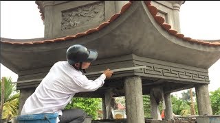 Rendering Sand And Cement Create A Curve On The Concrete Wall  Amazing Techniques Construction [upl. by Ennairrac571]