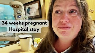 High Blood Pressure At 34 Weeks Pregnant Hospital Update 34 weeks pregnant with baby 4 [upl. by Bollen]