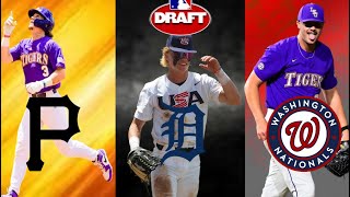 My Full 2023 MLB Mock Draft  MLB Comps for Each Draftee Max Clark Dylan Crews Skenes and More [upl. by Aissyla]