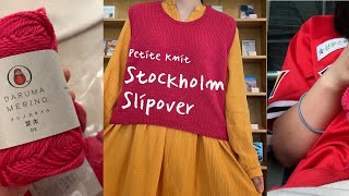 뜨개로그  스톡홀름 슬립오버 Stockholm slipover  뜨개인의 밸런스게임 떠주기VS가르쳐주기 [upl. by Debi]