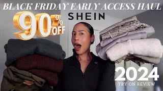 SHEIN BLACK FRIDAY EARLY ACCESS TRY ON HAUL 2024 🛒 [upl. by Arron]