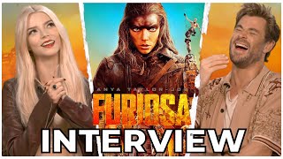 FURIOSA Interview  Anya TaylorJoy and Chris Hemsworth Talk MAD MAX Prequel andTHE THUNDERDOME [upl. by Ilsel698]