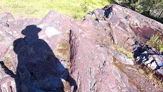 Walking Up Jasper Knob Ishpeming MIchigan The Worlds Largest Gem 62719 [upl. by Matlick]