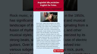 Prędkość mowy angielskiej Rock Music  Muzyka Rockowa [upl. by Asenav]