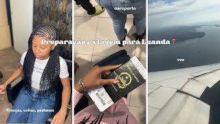 A MINHA VIAGEM PARA LUANDA malas unhas cabelo voo [upl. by Rafferty118]