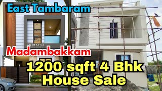 🏡East Tambaram Madambakkam 1200sqft 4Bhk House sale💥 madambakkam house sale [upl. by Ateikan]