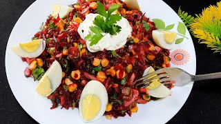 Recette Salade de betterave  Beetroot salad recipe  CUISINE MAROCAINE [upl. by Marjie]