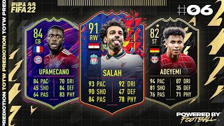 FIFA 22 TOTW 6 PREDICTIONS RECORD BREAKER SALAH UPAMECANO amp ADEYEMI 🔥 [upl. by Schulz]