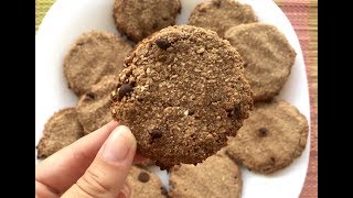 GALLETAS VEGANAS DE AVENA Y CHOCOLATE sin azúcar ni aceites [upl. by Anaul]