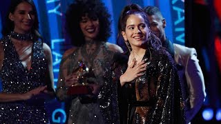 El discurso de ROSALÍA en los GRAMMY LATINOS 2018 [upl. by Elora540]