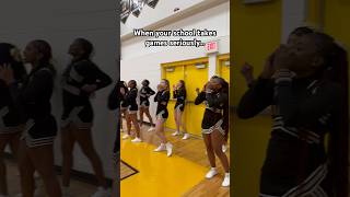 Who’s louder Cheerleaders or fans basketball highschoolbasketball highschoolsports cheerleader [upl. by Nujra]