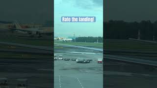 Aerologic 777 Landing at Changi boeing777 aerologic butter swiss001landings ratethelanding [upl. by Leber]