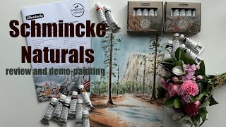 Schmincke Naturals review about this fusion of watercolour and gouache [upl. by Anailil]