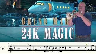 24K Magic by Bruno Mars Trumpet Cover [upl. by Refanej479]