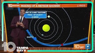 How to watch the Lyrid meteor shower this weekend [upl. by Aicened]