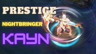 Prestige Nightbringer Kayn Skin with Chroma  PreRelease [upl. by Adnoma]