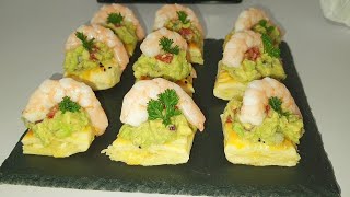 amuse bouche crevettes 🍤 avocat [upl. by Ahsuoj]