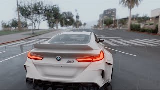 BMW M8 Coupe Prior Design in CineREALISM 20 GTA5 Graphic Mod [upl. by Dnalwor]