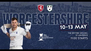 🎥 DAY ONE LIVE STREAM  Kent vs Worcestershire [upl. by Bish989]