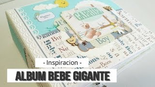 ALBUM PARA BEBE GIGANTE quotMIS PRIMERAS VECESquot  INSPIRACIÓN  LLUNA NOVA SCRAP [upl. by Zollie]