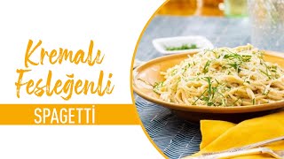 Kremalı Fesleğenli Spaghetti Nasıl Yapılır I Spaghetti Tarifi [upl. by Lleze860]