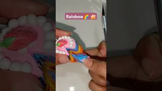 DY 6 Colour Rainbow🌈 cake made by clay youtubeshorts viralshort shorts bollywood music reels [upl. by Nnaer584]