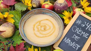 Soupe dautomne crème de navet pomme et érable [upl. by Raffaj]