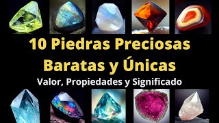 10 Piedras Preciosas Baratas que debes tener su valor propiedades significado y usos principales [upl. by Dygert]