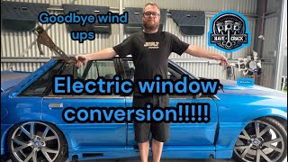 VL commodore Calais electric window conversion with HOLDCOM loom [upl. by Grindlay385]