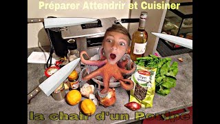 🍴Comment PREPARER et ATTENDRIR la chair dun PoulpeOctopusPieuvreCéphalopode ASTUCE [upl. by Dnalhsa702]