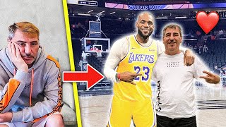 I saw my Dad cry so I surprised him with his DREAM GIFT SUNS VS LAKERS GAME [upl. by Kappel]