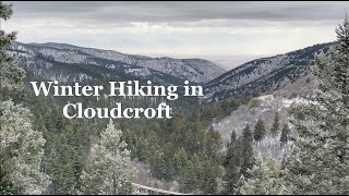 Cloudcroft New Mexico winter hiking vlog  OSHA and Pines trail in the snow [upl. by Marna]