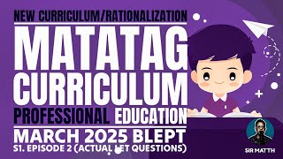 ACTUAL LET QUESTIONS Professional Education  March 2025 [upl. by Langdon]