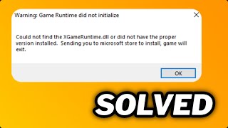 FIXED quotFailed to load Xgameruntimedllquot error in Windows 1011 [upl. by Ecilahc616]