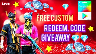 Free Fire MAX  LIVE GIVEAWAY REDEEM CODE GIVEAWAY FREE REDEEM CODE GIVEAWAY freefiregiveaway [upl. by Brendin]