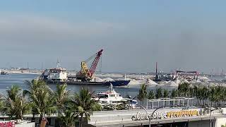 Manila Bay Reclamation project viewed from Lanson Place MOA complex [upl. by Dlaniger]