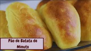 PÃO DE BATATA DE MINUTO SEM FARINHA E NÃO PRECISA SOVAR MACIO E SABOROSO [upl. by Nitnerb]