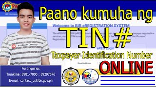 Paano kumuha ng TIN number Online sa BIR step by step process  How to get TIN number Online [upl. by Saphra]