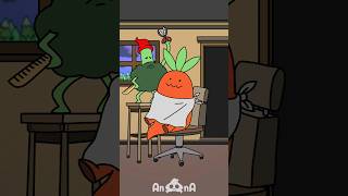 Woke Barber vs Carrot  Animation memes trending memes anime haircut barber comedy barbershop [upl. by Andris]