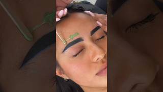 Marking  waxing eyebrows browloungeperth elvtdbrowsss [upl. by Limbert]