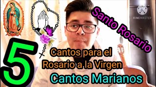 5 Cantos Marianos para rezar el rosario  ROSARIO A MARÍA Canciones Católicas para el Santo Rosario [upl. by Yvaht]