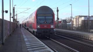 Züge im Bahnhof Berlin Albrechtshof 1080p [upl. by Auhel508]