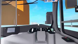 Driving the city bus downtown Ajax Roblox ￼ [upl. by Htebaile102]